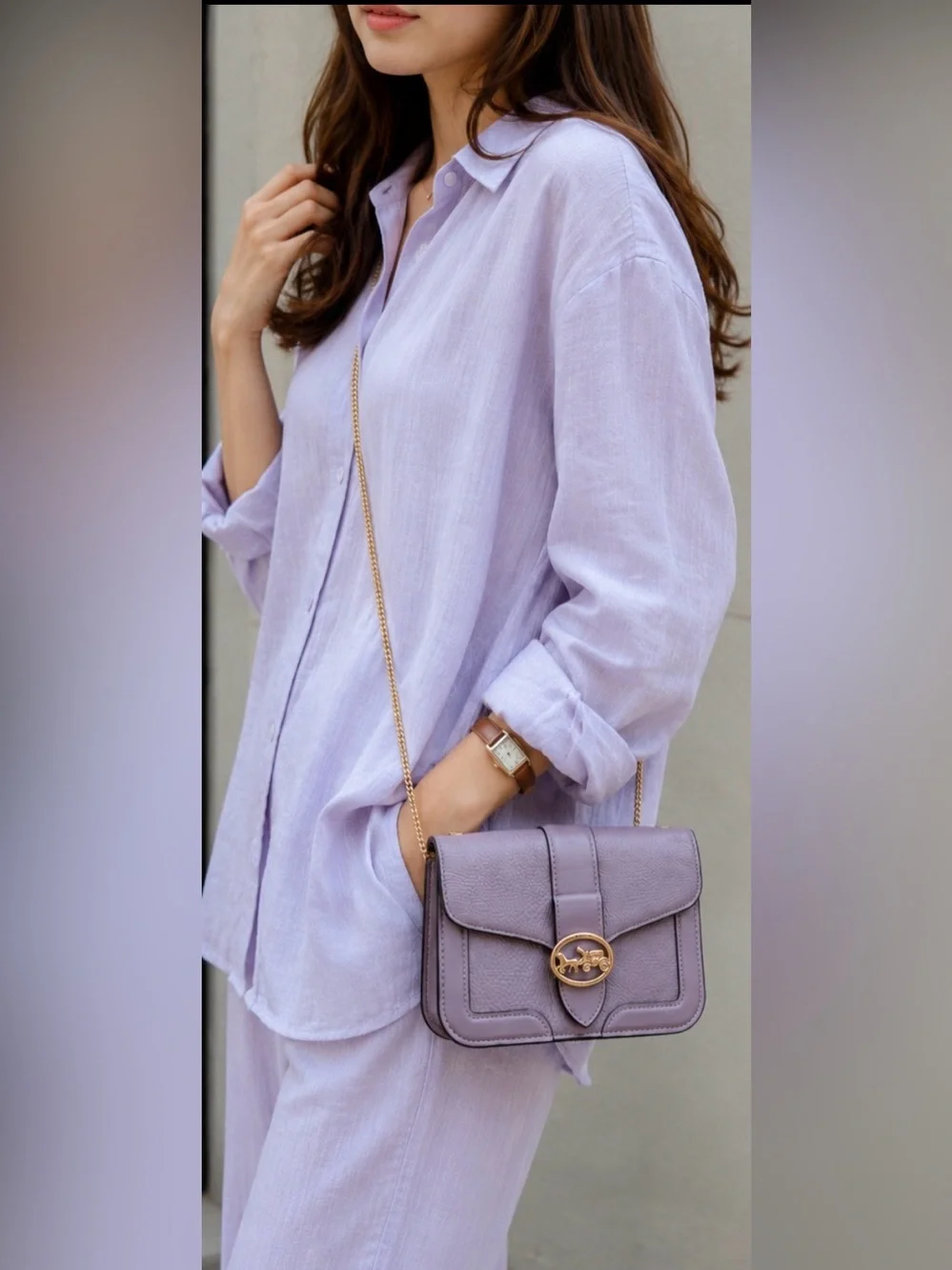 💜 Coach Cassie Crossbody Bag – Soft Lavender 💜